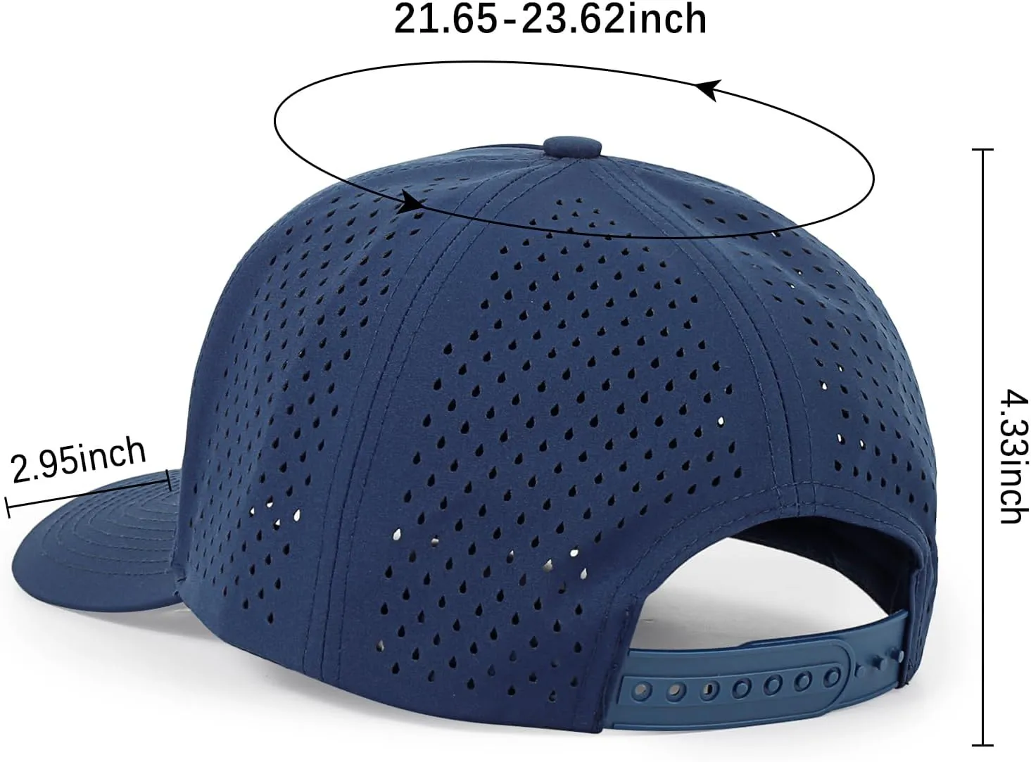 HH HOFNEN Quick Dry Baseball Cap Mesh Snapback Hat Sun and Rain Protection Golf Ball Cap for Men Women