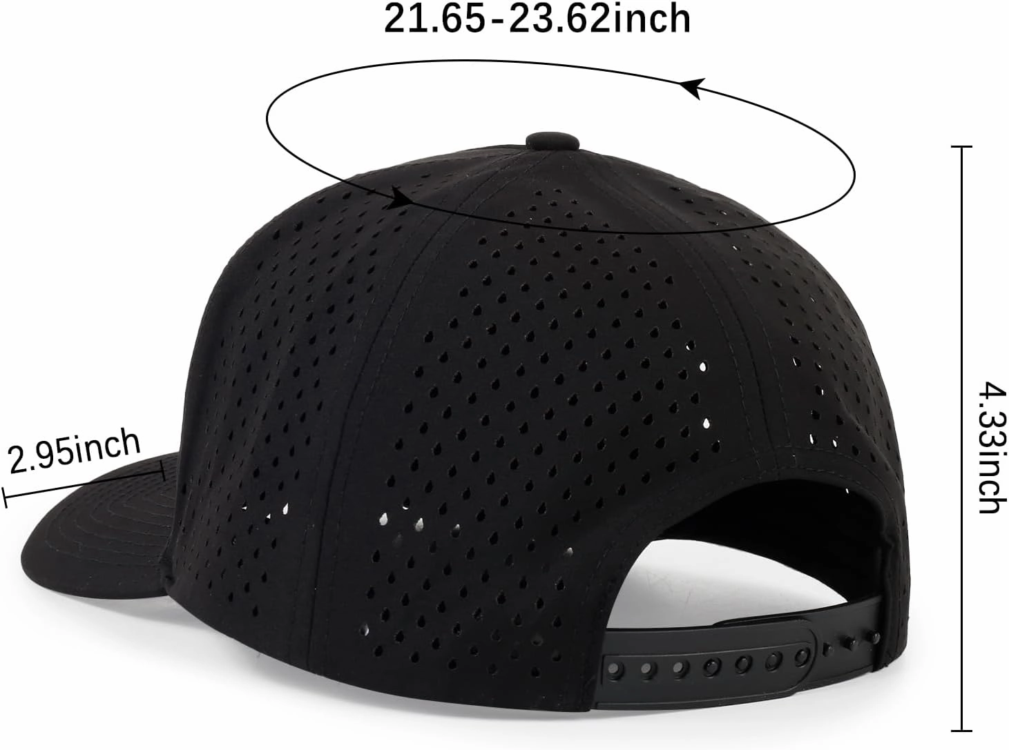 HH HOFNEN Quick Dry Baseball Cap Mesh Snapback Hat Sun and Rain Protection Golf Ball Cap for Men Women