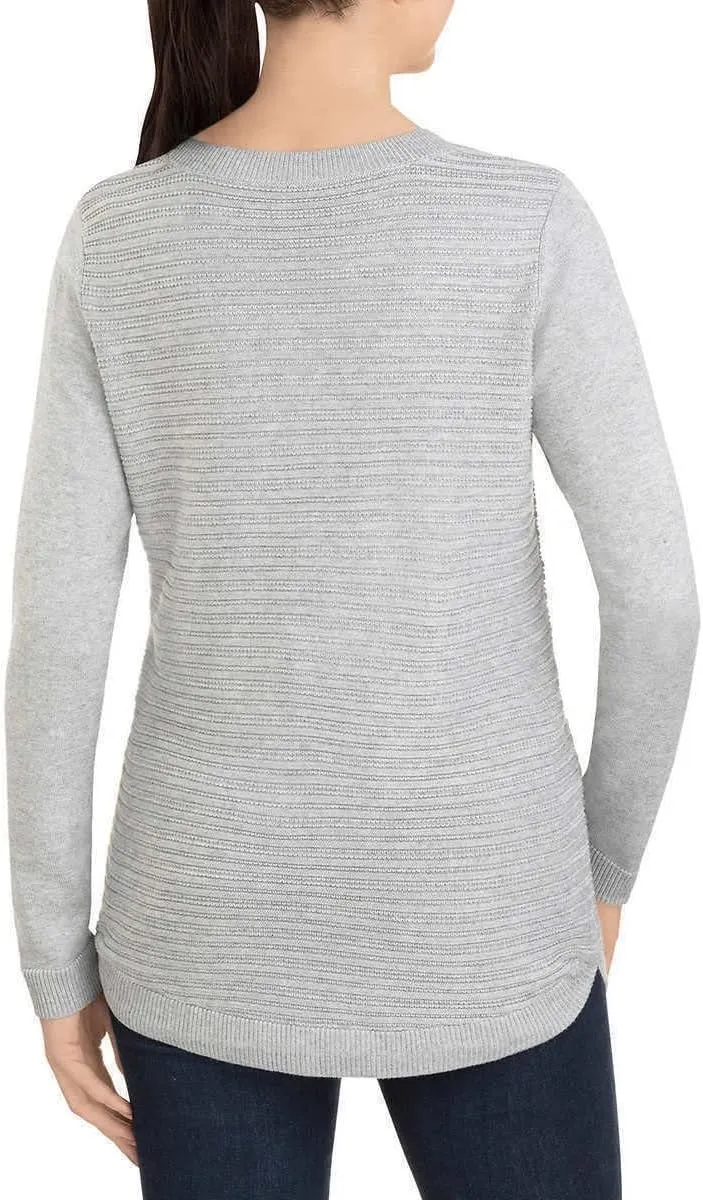 Hilary Radley Women's V-Neck Long Sleeve Sweater