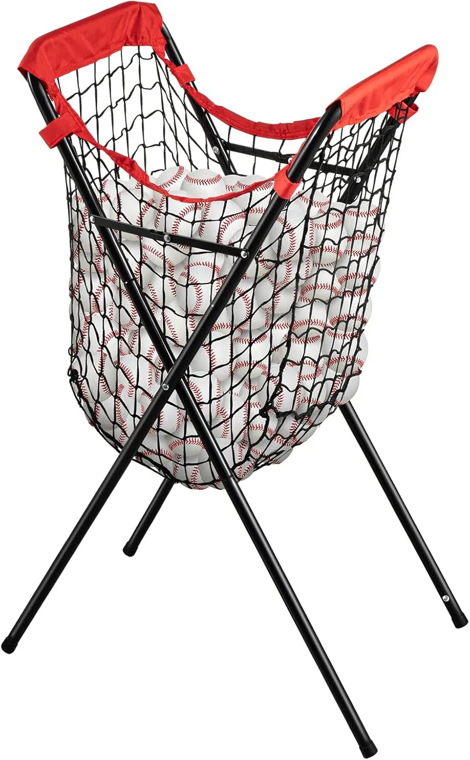 HOMEE Baseball Caddy,Portable and Foldable Ball Caddy for Baseball and Softball, Extra Large Baseball Caddy for Balls, Holds Over 100 Baseballs for Batting Pitching Practice Training