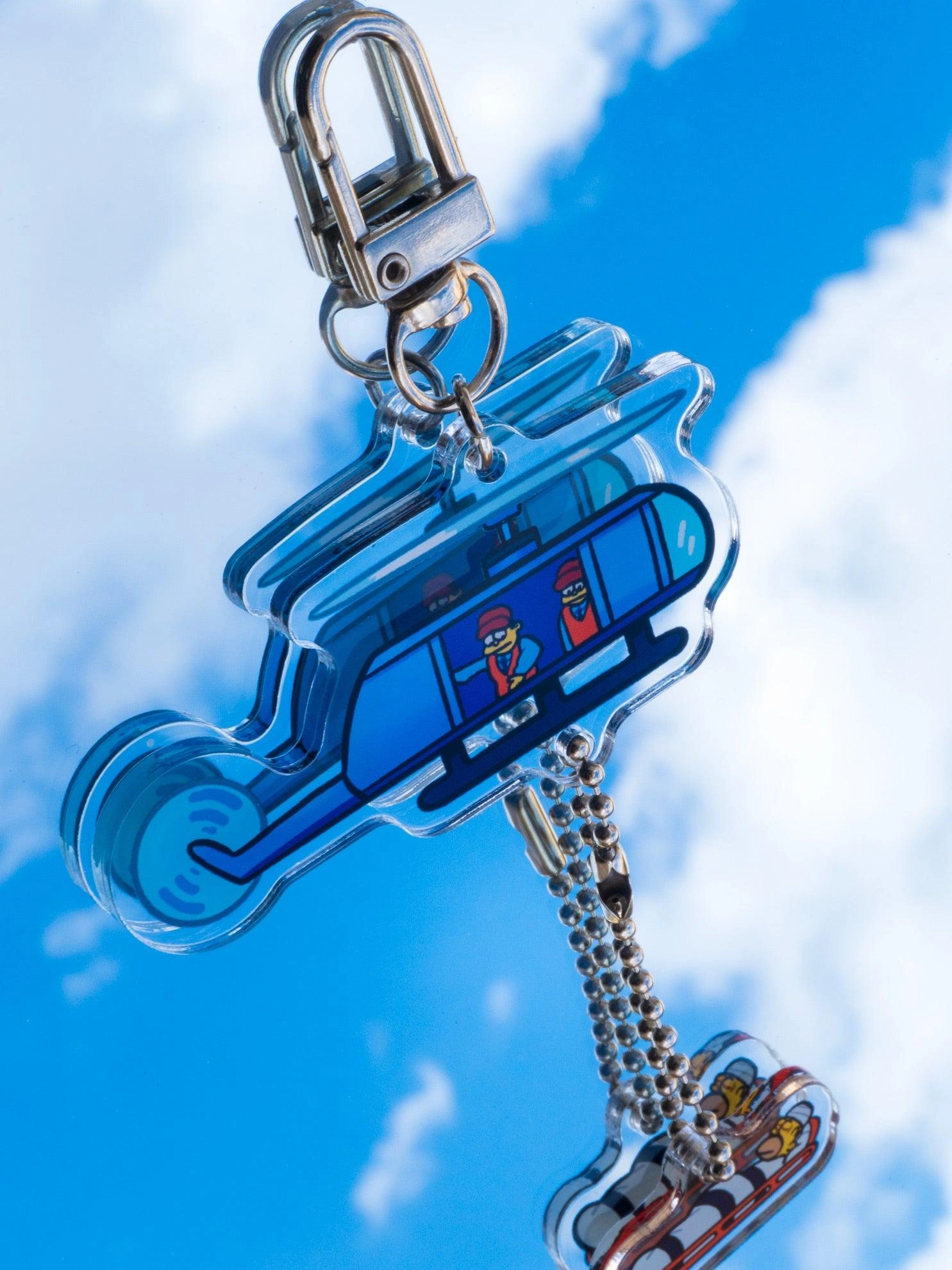 Homer Helicopter Acrylic Keycharm