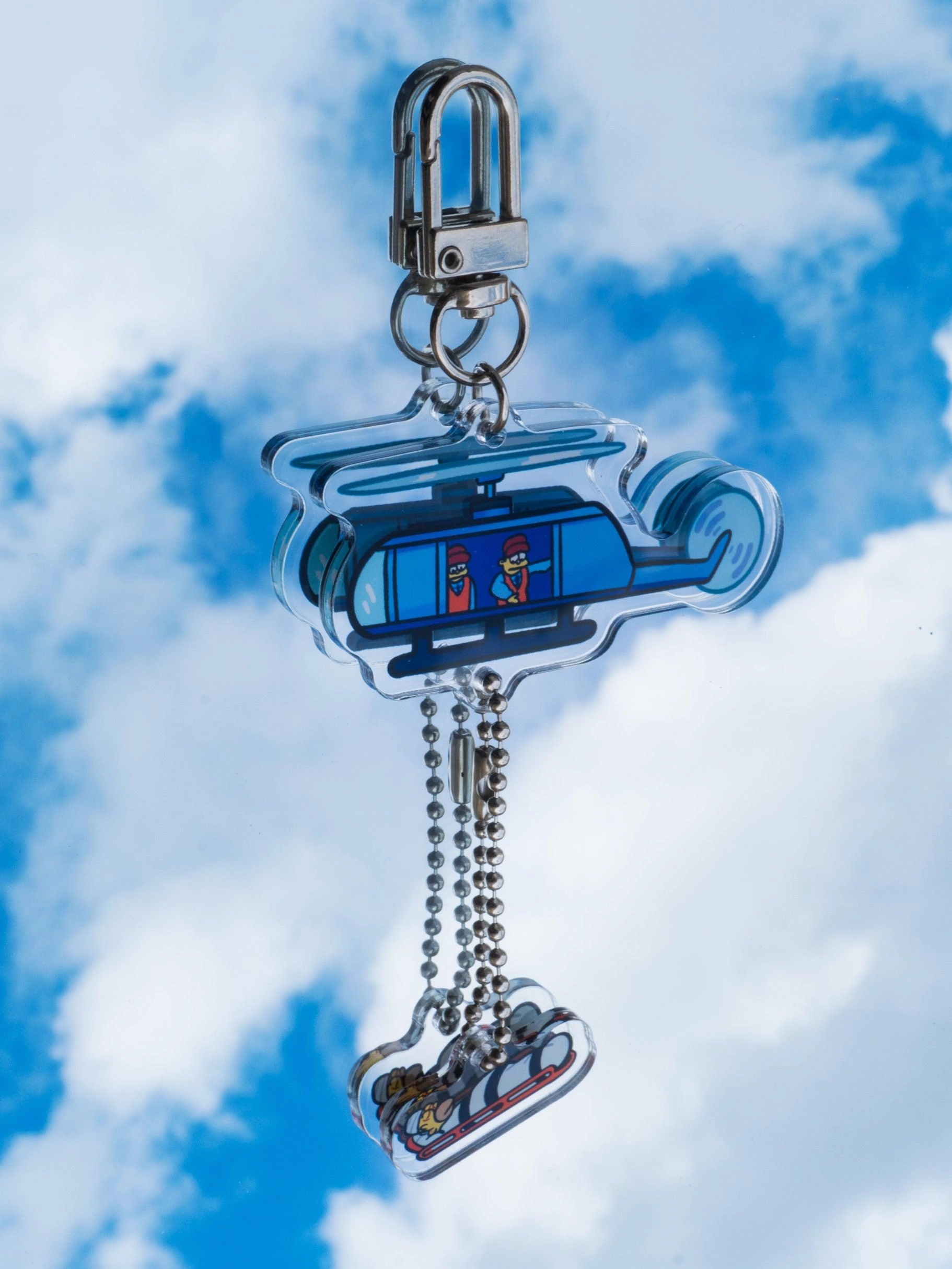 Homer Helicopter Acrylic Keycharm