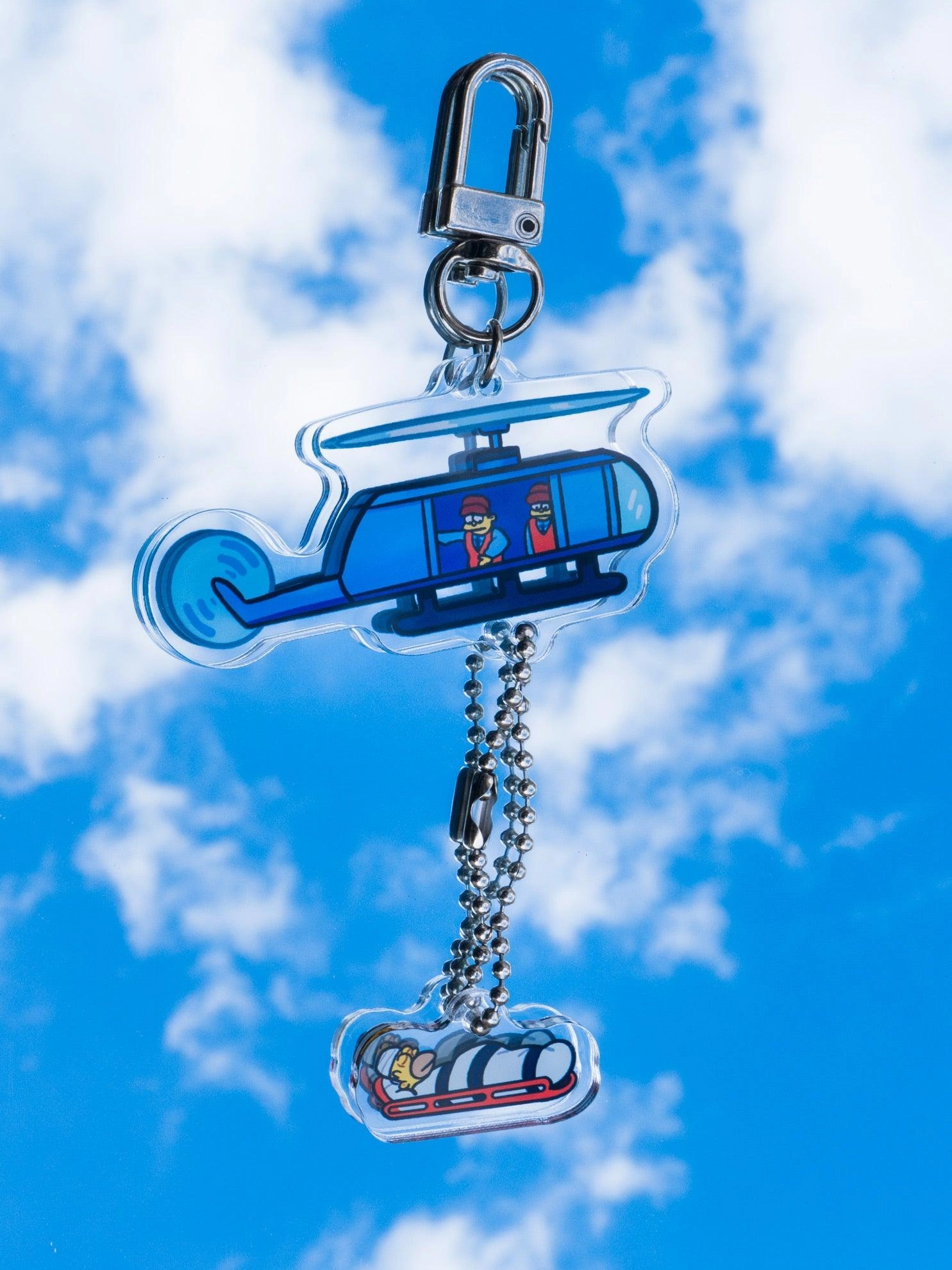Homer Helicopter Acrylic Keycharm