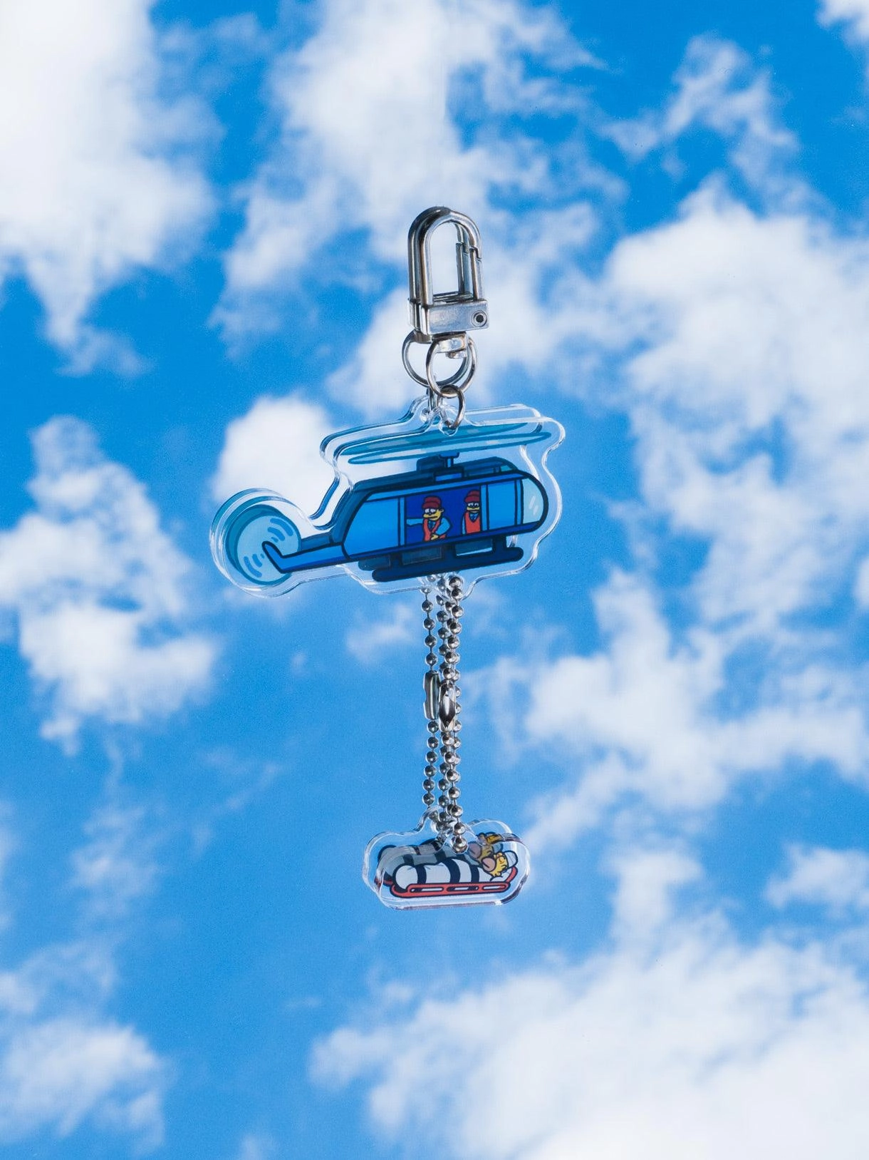 Homer Helicopter Acrylic Keycharm