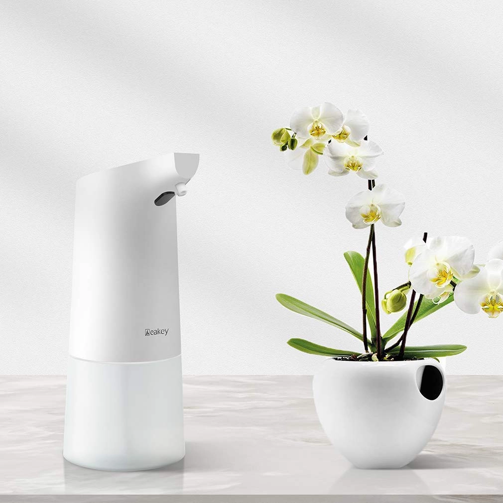 Homlly Touchless Sensor Hand Soap Dispenser (350ml White)