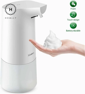 Homlly Touchless Sensor Hand Soap Dispenser (350ml White)