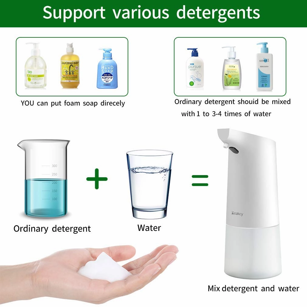Homlly Touchless Sensor Hand Soap Dispenser (350ml White)