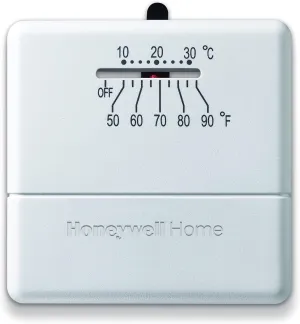 Honeywell Home CT33A1009/E1 CT33A Economy Millivolt Non-Programmable Thermostat, White