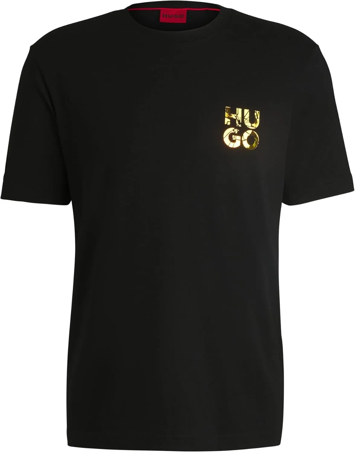 HUGO Men's Stacked Logo Short Sleeve Tshirt