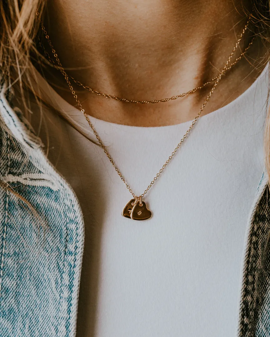 Initial Hearts Necklace