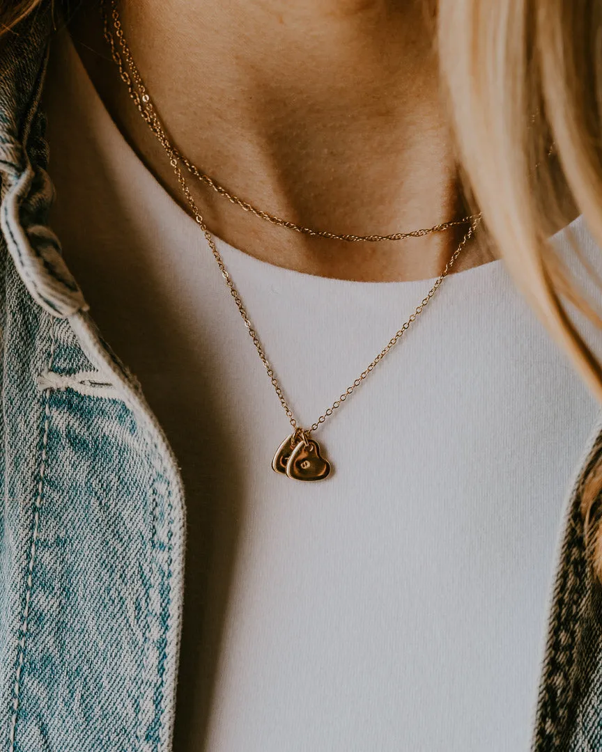 Initial Hearts Necklace