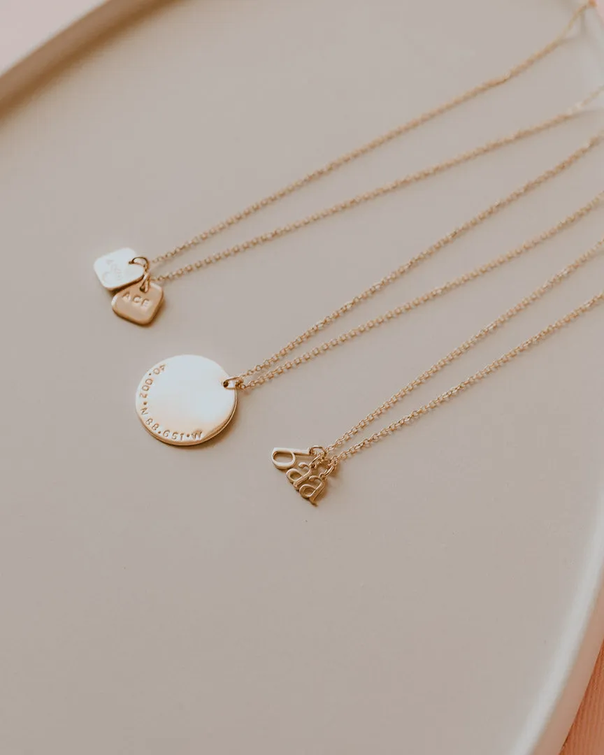Initial Hearts Necklace