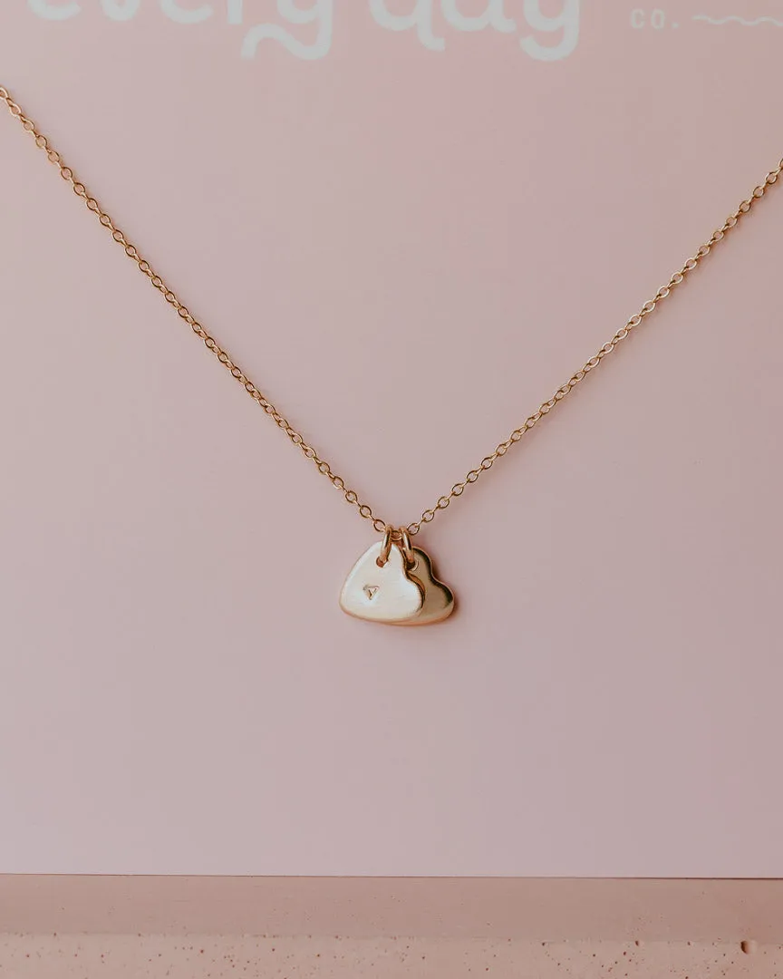 Initial Hearts Necklace