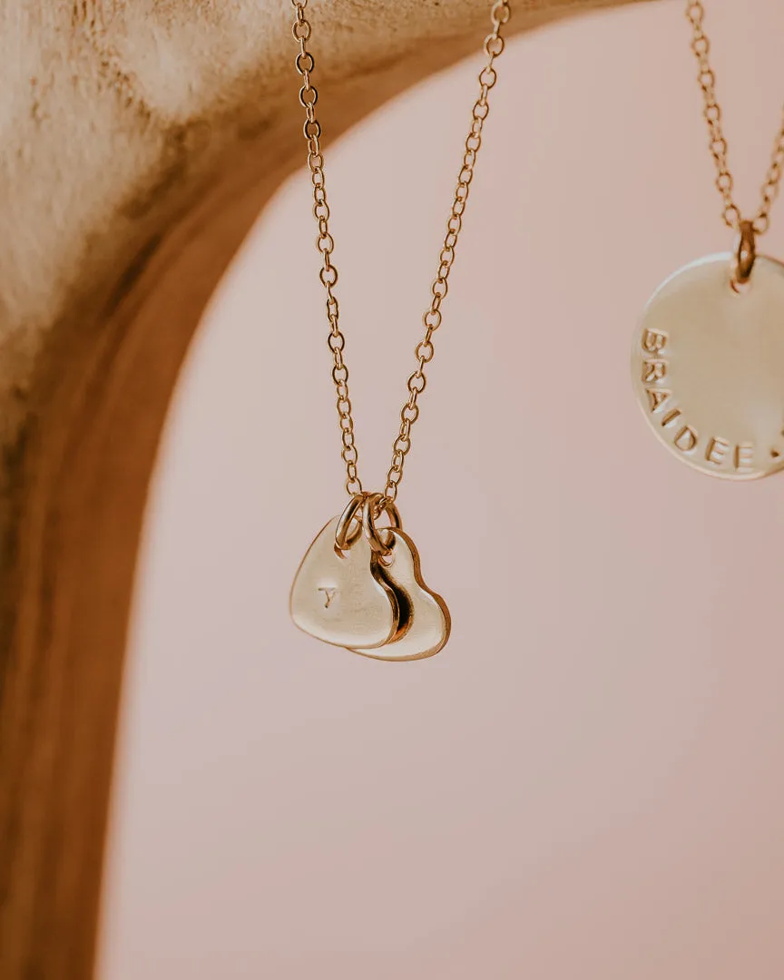 Initial Hearts Necklace