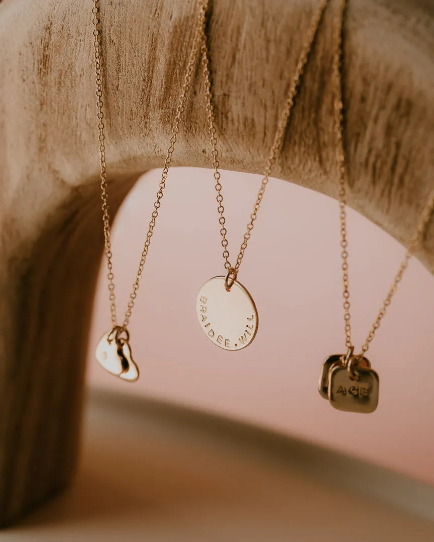 Initial Hearts Necklace