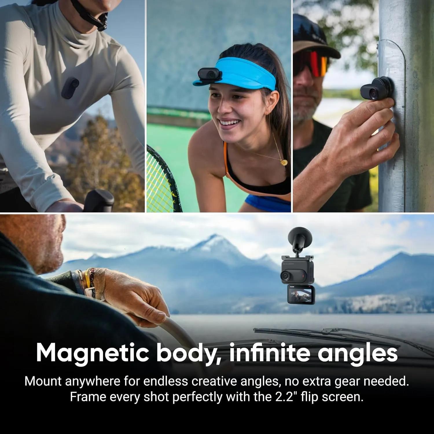 Insta360 GO 3S - 128 GB Ultimate Bundle Black 4K Tiny Portable Vlogging Camera, Hands-Free POVs, Mount Anywhere, Stabilization, 140 Min Battery Life, 10m Waterproof, Pet POV