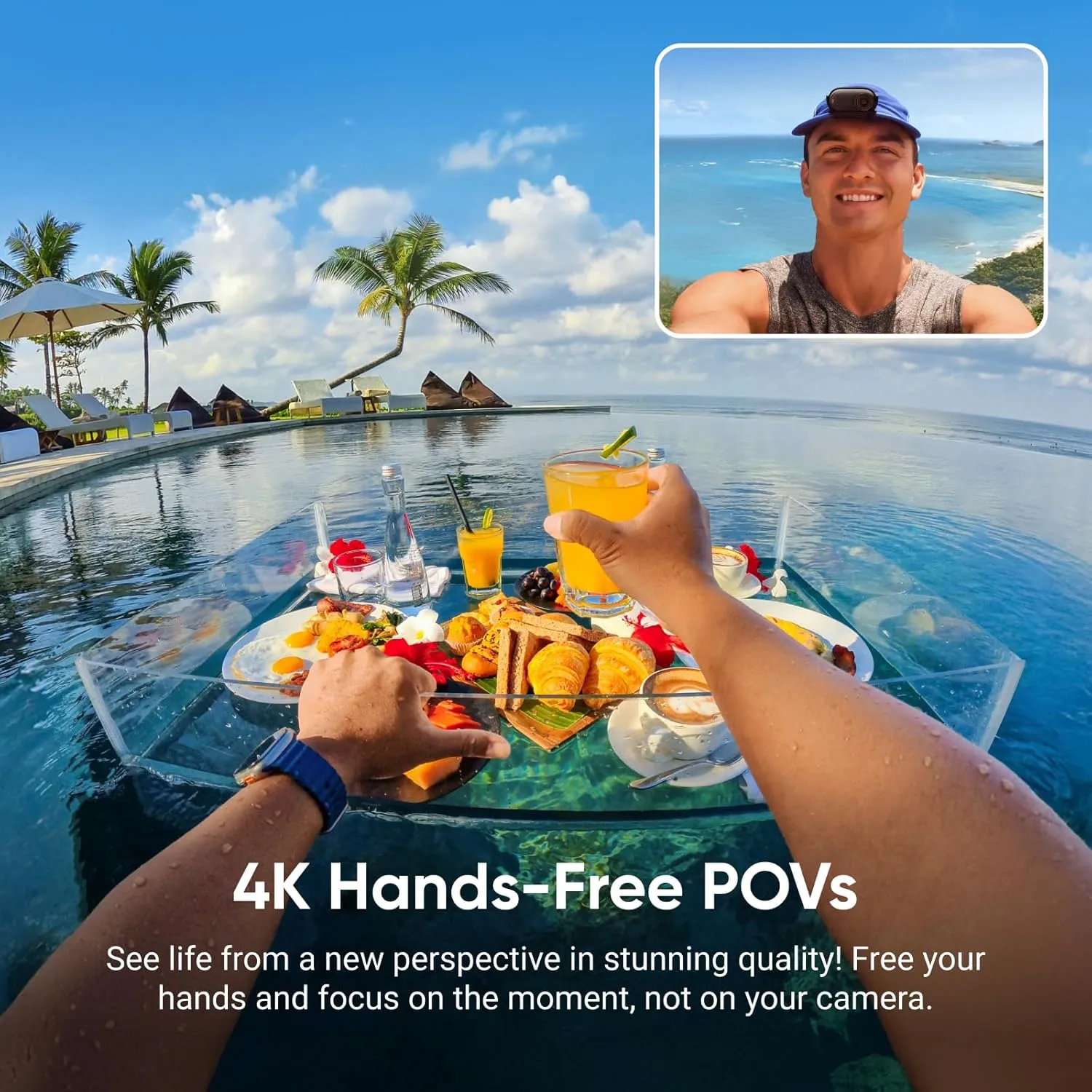 Insta360 GO 3S - 128 GB Ultimate Bundle Black 4K Tiny Portable Vlogging Camera, Hands-Free POVs, Mount Anywhere, Stabilization, 140 Min Battery Life, 10m Waterproof, Pet POV