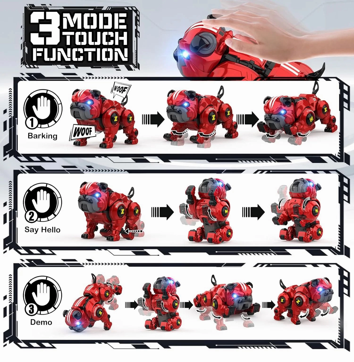 Intelligent Robot Interactive Programmable Stunt Dog