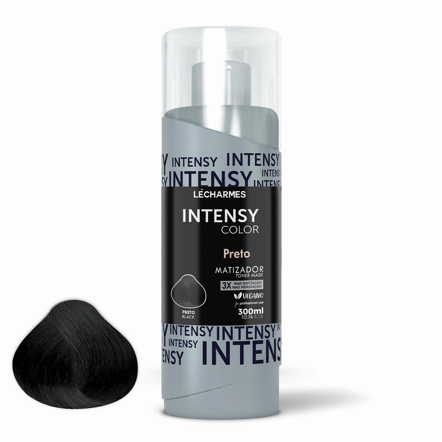 Intensy Color Black Hair Toner Mask, Professional Vibrancy Refresh Treatment, 10.12 fl oz