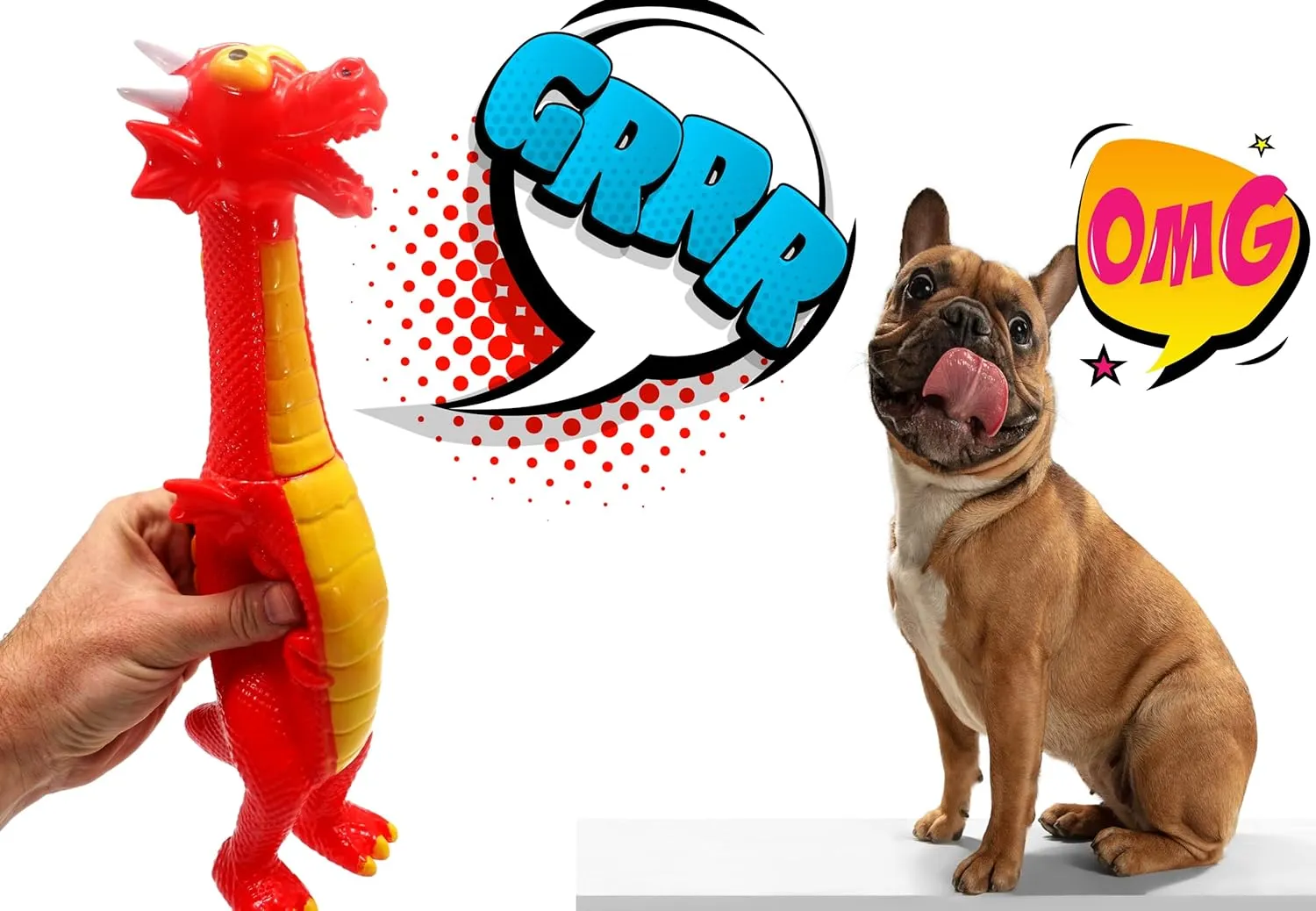 JA-RU Squeeze Me Rubber Dragons & Dinosaurs Toy (4 Units Assorted) Screaming Squawking Loud Sound Noise Large Squeeze Prank Novelty for Kids and Adults. Party Favor Prank Dragons & Dinosaurs 1756-4s