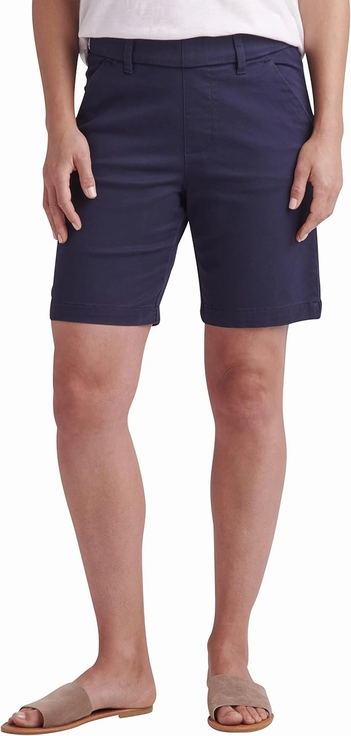 JAG Jeans Women's Maddie Mid Rise 8" Pull-on Short