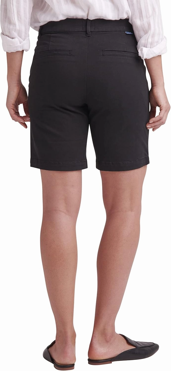 JAG Jeans Women's Maddie Mid Rise 8" Pull-on Short