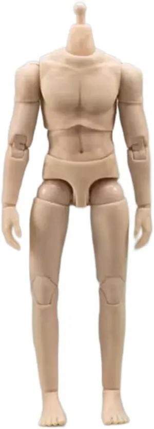 JIAOU Doll JO-010-YS 1/12 Scale Male Body Movable Muscle Male Model no Head for 6 inch Man Action Figure Natural Skin