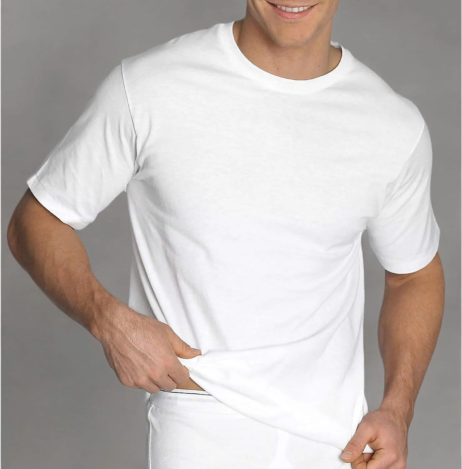 Jockey Men's Classic Bonus Pack Crew Neck T-Shirt (3-Pack   1 Free) White
