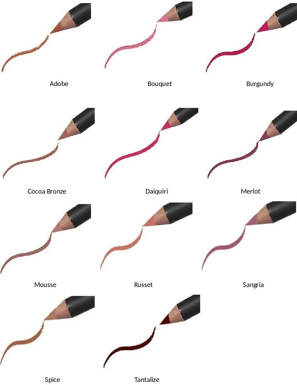 Jolie Slim Lip Pencil Classic Lipliner Definer (Spice)