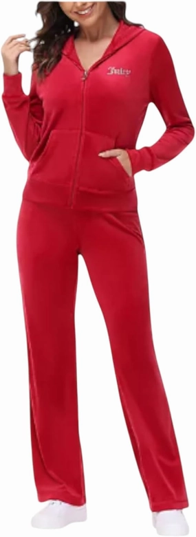 Juicy Couture Women's Bling Velour Hoodie