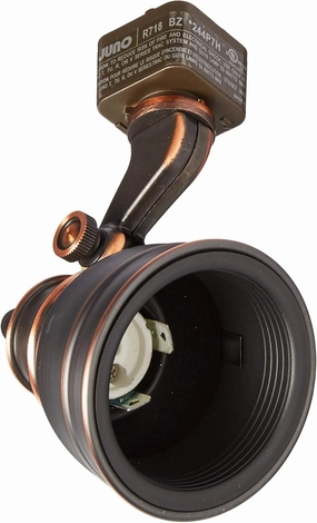 Juno Lighting Group R718 BZ Trac-Lites 50 Watt Bronze Bell Halogen Track Head