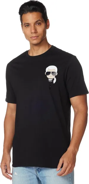 Karl Lagerfeld Paris Men's Classic Karl Character Short Sleeve Crew Neck T-Shirt