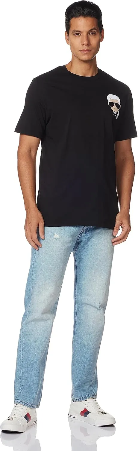 Karl Lagerfeld Paris Men's Classic Karl Character Short Sleeve Crew Neck T-Shirt