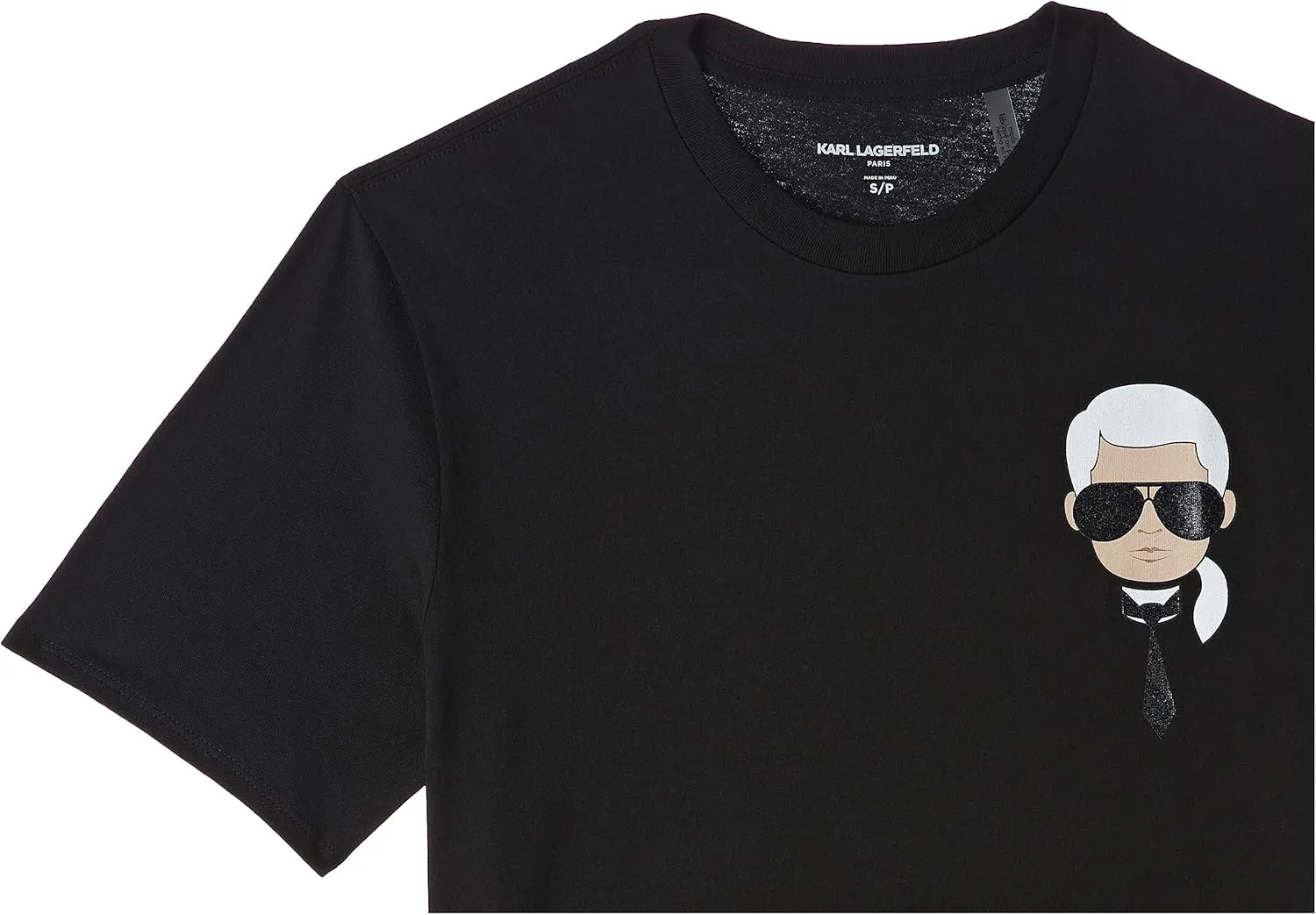Karl Lagerfeld Paris Men's Classic Karl Character Short Sleeve Crew Neck T-Shirt