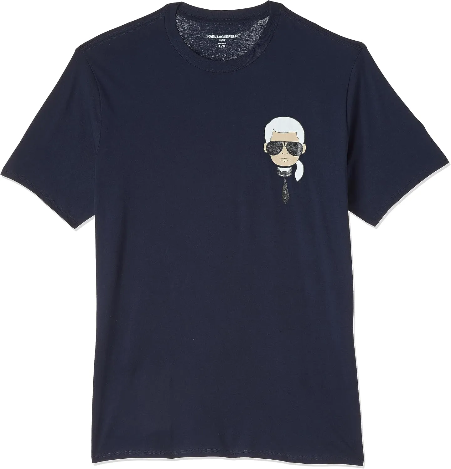Karl Lagerfeld Paris Men's Classic Karl Character Short Sleeve Crew Neck T-Shirt