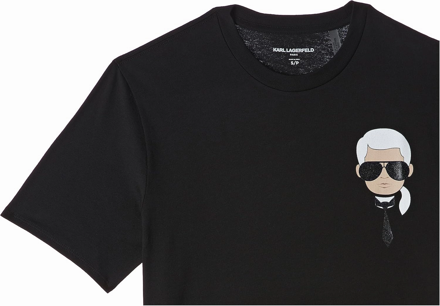 Karl Lagerfeld Paris Men's Classic Karl Character Short Sleeve Crew Neck T-Shirt