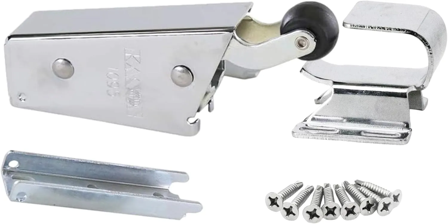 Kason 1095 Spring Action Door Closer for Heavy Walk-in Coolers/Freezers with Adjustable Wide Hook, Flush to 3/4" Offset