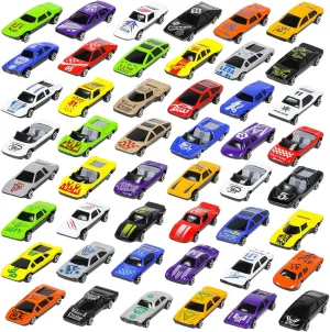 KidPlay Kids Die Cast Toy Race Car Set Assorted Colors Boys Toy Vehicles 50pc