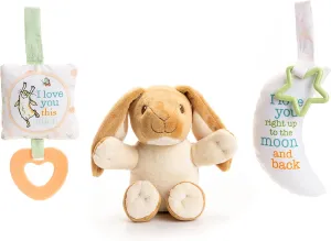 KIDS PREFERRED Guess How Much I Love You 3 Piece Gift Set with Stuffed Animal and Activity Toys