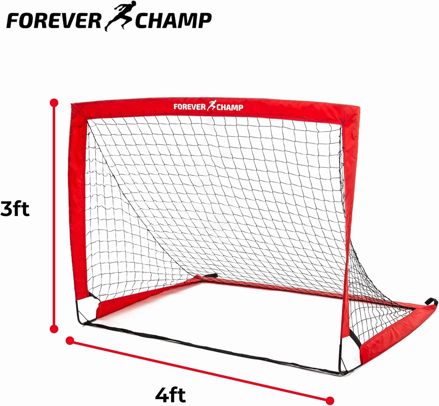 Kids Soccer Goals for Backyard - 4'x3' Soccer Nets, Stakes, Cones, Ball, Pump, Targets - Sturdy Mini Soccer Nets for Kids Ages 4-8 - Easy to Set Up Toddler Soccer Goal Set