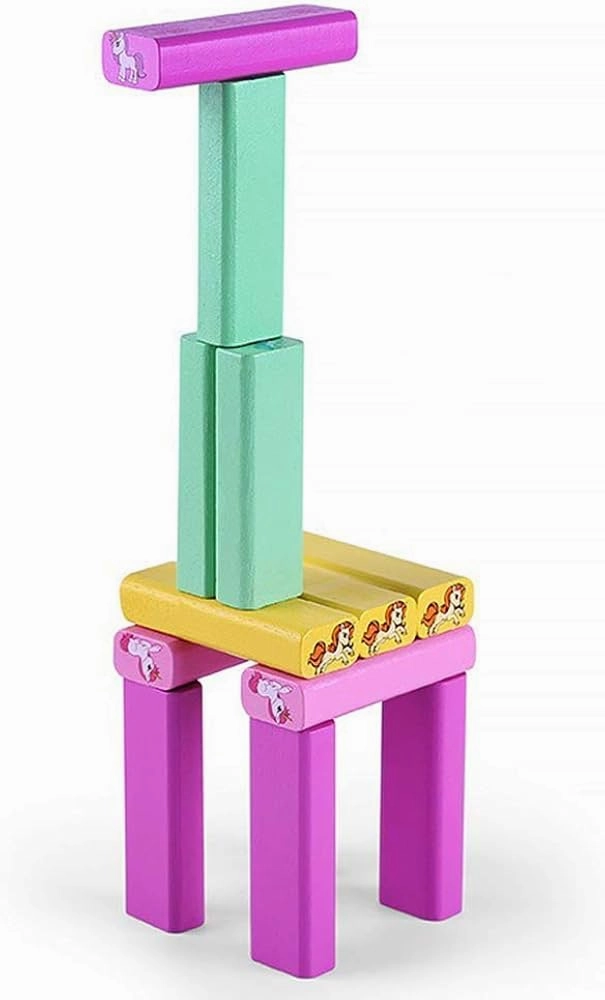 Kids Zenga | 54pcs Wooden Tumbling Blocks