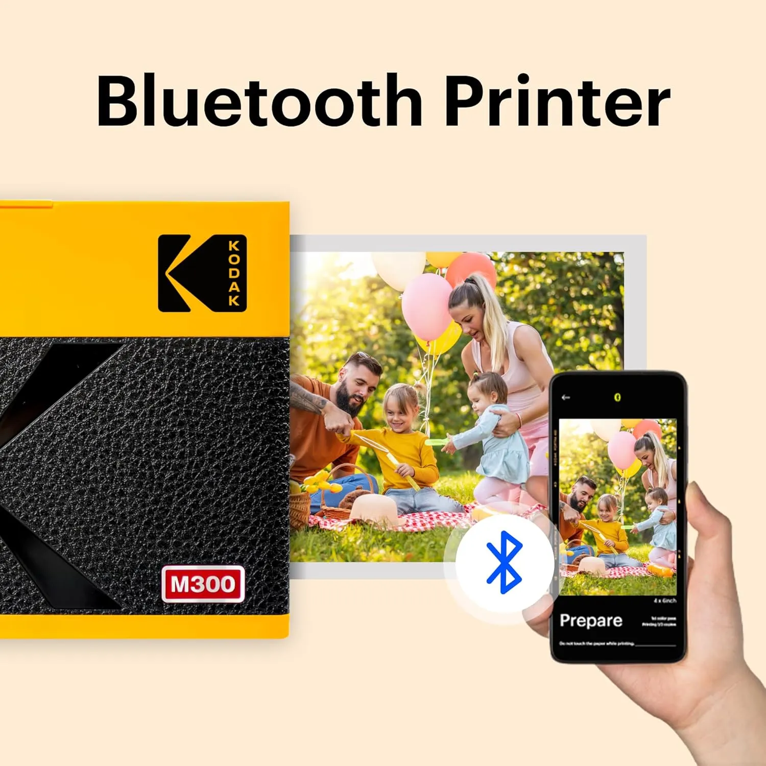 KODAK Mini 3 ERA 4PASS Portable Photo Printer (Black, Printer   Initial 8 Sheets   60 Sheets)