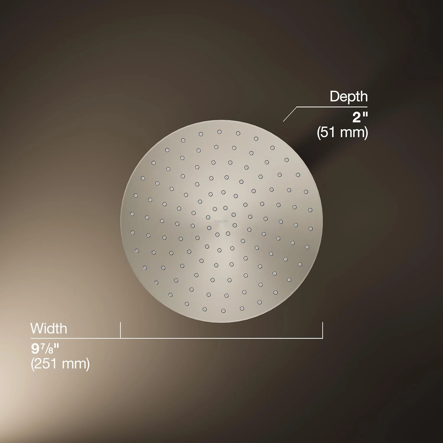 KOHLER Awaken Rainhead Showerhead 10 inches