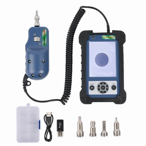 Komshine Fiber Optic Inspection Video Probe KIP-600V 400X Magnification Real-time Video Recording   4 UPC Tips   3.5 inch HD LCD Display   4,000mAh Large Battery Capacity FTTX Tool