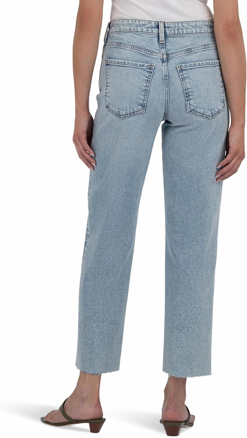 KUT from the Kloth Women's Fay High Rise Ankle Straight Leg