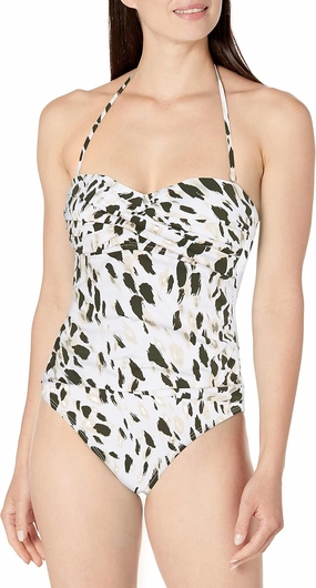 La Blanca Women's One Piece Swimsuit Bandeau Tummy Control Bathing Suit