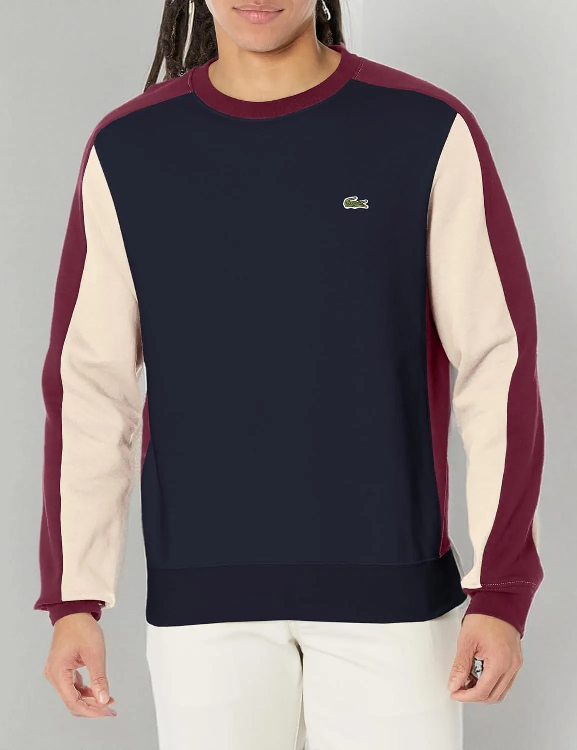 Lacoste Men's Colorblocked Classic Crew Neck Sweatshirt