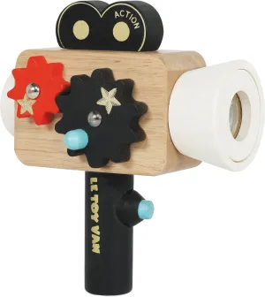 Le Toy Van - Educational Wooden Toy Hollywood Film Camera | Kids Pretend Role Play Toy - Suitable For 3 Years   (TV334) Medium