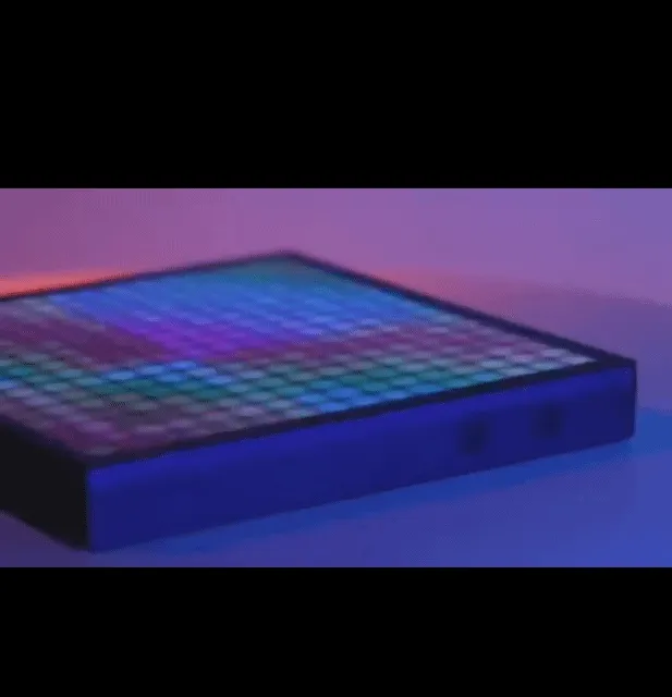 LED Pixel Display Bedside Alarm Clock Art Animation Gaming Room Decor Night Light Bluetooth App Control RGB DIY Gaming Setup