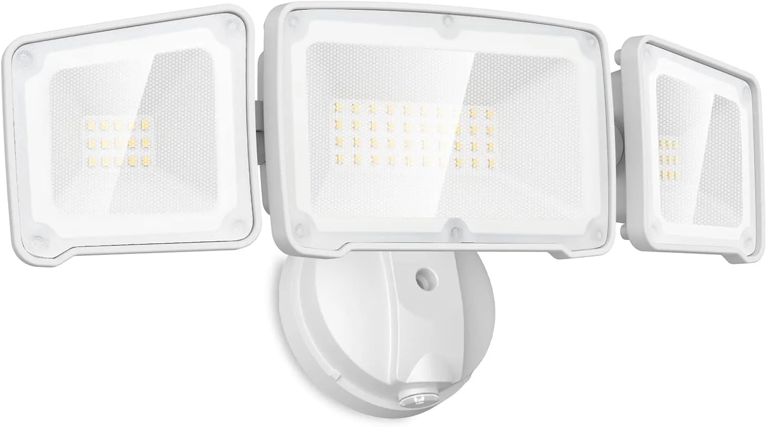 LEPOWER 3500LM Dusk to Dawn Flood Light Outdoor,35W LED Flood Light, Outdoor Security Lights with Photocell, 3200K, IP65 Waterproof, Exterior Flood Lights for Garden, Garage, House, Backyard（White）
